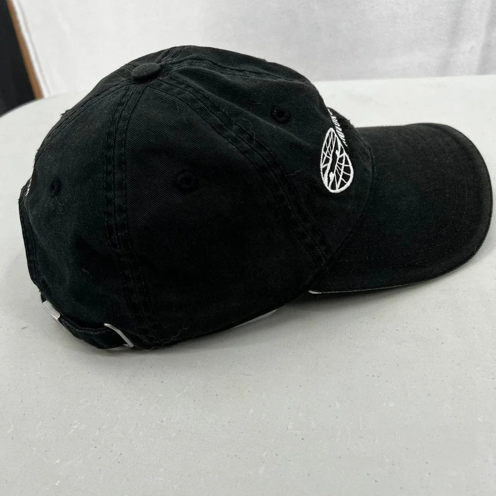 Adidas Charlotte Motor Speedway Men's Hat Black White 3‎ Stripe Baseball Cap